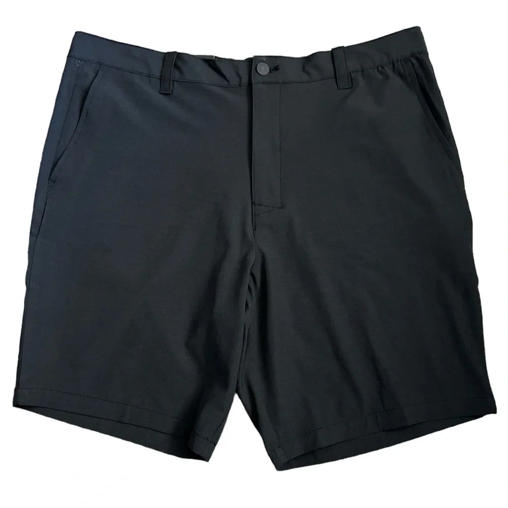 Banana Republic Men’s Black Stretch Flat Front Shorts Sz. 40 NWT